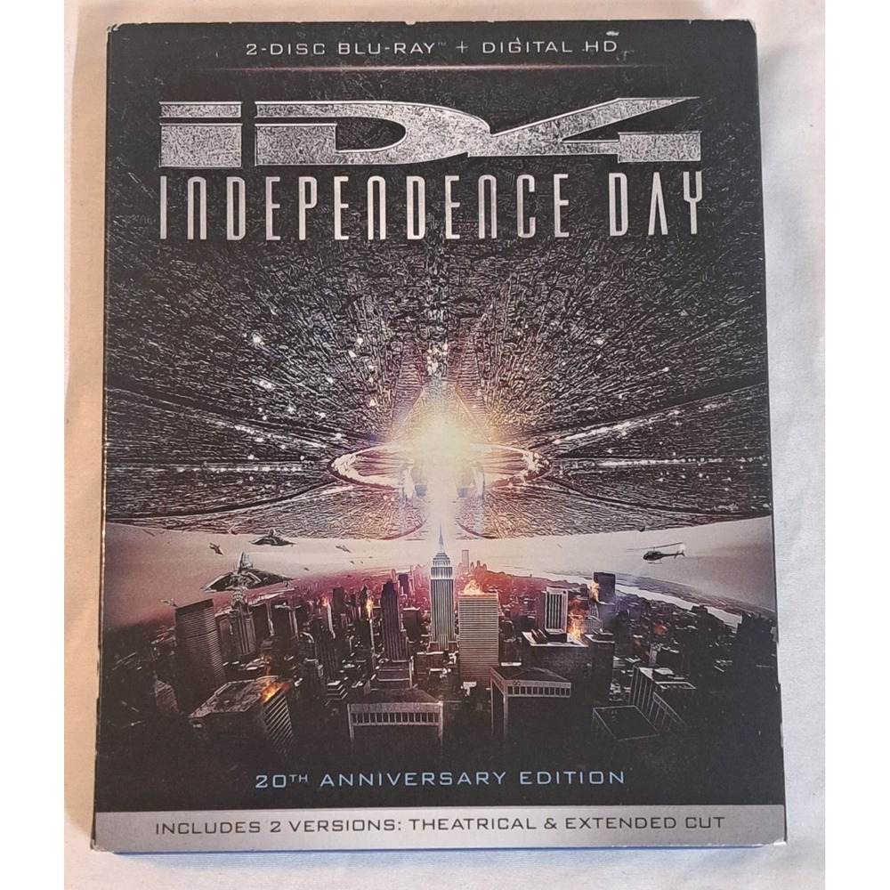 Independence Day 20th Anniversary Edition Blu-ray 2 Disc Theatrical Extended